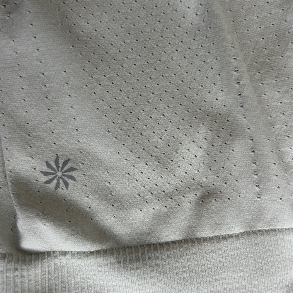 Athleta Perforated Performance Pullover Sage Gree… - image 5